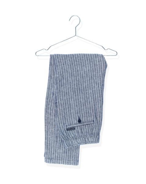 Image de Pantalon lin jog. rayé unité XL MARINE