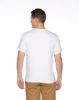 Image de T shirt coton bio-wash col rond L BLANC