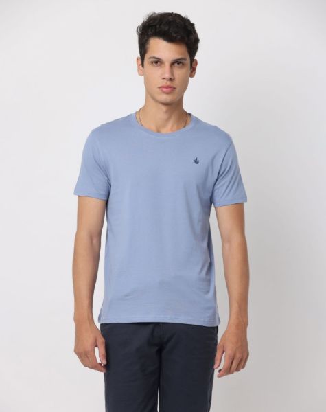 Image de T shirt coton bio-wash col rond L ARDOISE