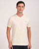 Image de T shirt coton bio-wash col V 4 XL CREME
